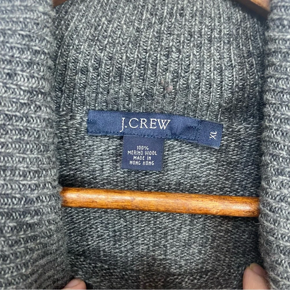 J. Crew‎ Gray 100% Wool Sweater